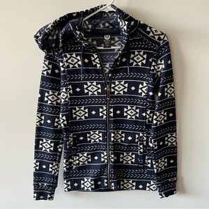 Roxy Knit Sweater Jacket Full Zip with Hood Dry Flight Technology